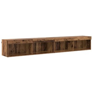 vidaXL Meubles TV muraux Panama 2 Pièces Bois ancien 100 x 30 x 30 cm
