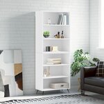 vidaXL Buffet blanc 69 5x32 5x180 cm bois d'ingénierie