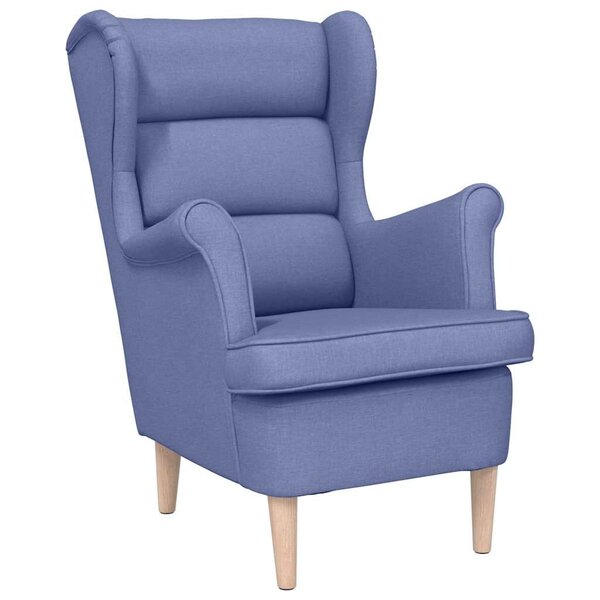 vidaXL Fauteuil bleu jean 74x84x100 cm tissu