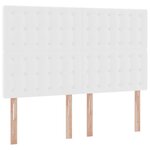 vidaXL Lit de Rangement Blanc pur 140 x 190 cm Cuir synthétique
