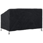 vidaXL Housse de banc de jardin Noir 160 x 100 x 61 / 89 cm Tissu 420D