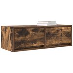 vidaXL Meuble TV chêne fumé 80x31x25 5 cm bois d'ingénierie