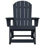 vidaXL Bergère à Bascule Adirondack Bleu Marine 73.5x92x90 cm HDPE