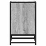 vidaXL Table de chevet sonoma gris 40x31x50 cm bois d'ingénierie métal