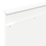 vidaXL Tête de lit avec tête de lit Blanc 80 cm Bois d'ingénierie