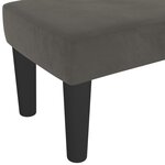 vidaXL Banc Gris foncé 100x30x30 cm Velours
