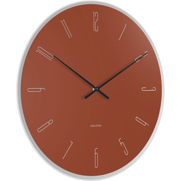 Horloge en verre mirror numbers