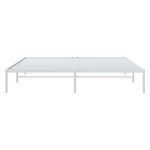 vidaXL Cadre de lit métal sans matelas blanc 183x213 cm