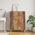 vidaXL Buffet Bois ancien 66 x 34 5 x 90 cm Bois d'ingénierie