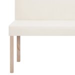 vidaXL Banc 139 5 cm Crème Similicuir