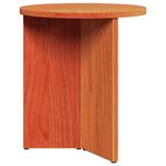 vidaXL Table basse 2 Pièces Brun cire Bois de pin massif