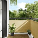 vidaXL Écran de balcon sable 90x1000 cm 100  polyester oxford