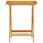 Ensemble de bistro pliable 3 pièces en bois d'acacia massif