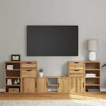 vidaXL Meubles TV 5 Pièces avec rangement ODDA bois de pin massif