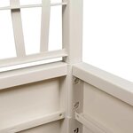 vidaXL Cache-pot de jardin Blanc 36 x 36 x 140 cm Polypropylène