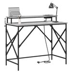 vidaXL Bureau Gris Sonoma 100 x 50 x 86 5 cm Bois d'ingénierie