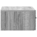 vidaXL Cabinet de chevet mural 2 Pièces Sonoma gris 49 x 34 5 x 20 cm