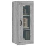 vidaXL Armoire murale suspendue Sonoma gris 34 5x34x90 cm