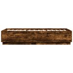 vidaXL Cadre de lit sans matelas chêne fumé 90x200 cm