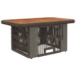 vidaXL Ensemble de salle à manger pour jardin 3 Pièces Gris et Gris foncé