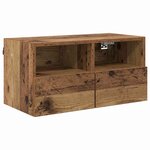 vidaXL Meubles TV muraux 2 Pièces Bois Ancien 60 x 30 x 30 cm