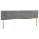 vidaXL Sommier à lattes de lit et matelas gris clair 120x190cm velours