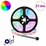 vidaXL Bande LED 12 Pièces Noir et Transparent 2300 mm