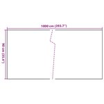 vidaXL Paravent de balcon blanc 1000x90 cm résine tressée