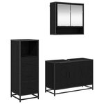 vidaXL Ensemble de mobilier de salle de bain 2 Pièces Bois Ancien