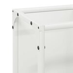 vidaXL Portant de bois chauffage blanc 25x25x100 cm