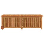 vidaXL Boîte de rangement de jardin avec roues 150x50x58cm bois acacia