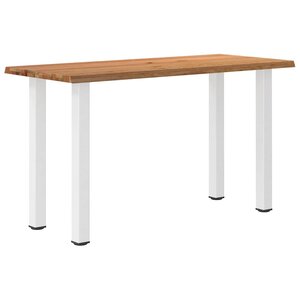 vidaXL Table de bar rectangulaire en chêne massif avec bords naturels 180 x 80 x 92 cm