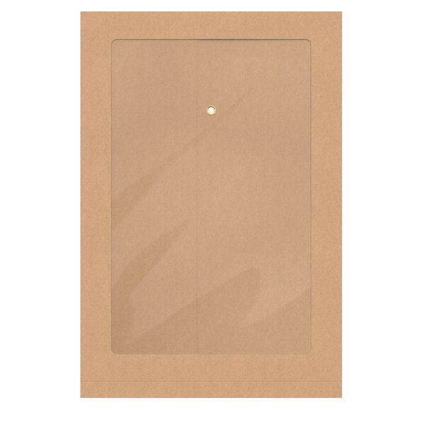 Lot de 10 enveloppes à rondelle et ficelle manille avec soufflet et fenetre panoramique 324x229