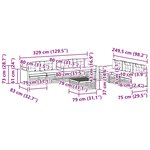 vidaXL Ensemble de canapés d'extérieur 8 pc Naturel et gris clair