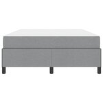 vidaXL Lit à ressorts Gris clair 140 x 200 cm tissu