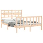 vidaXL Cadre de lit sans matelas bois de pin massif