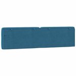 vidaXL Coussin de tête de lit bleu 200 cm velours