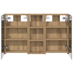 vidaXL Ensemble de Meubles de Salle de Bain 3 Pièces 80 x 10 5 x 50 cm