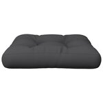 vidaXL Coussin de palette noir 58x58x10 cm tissu