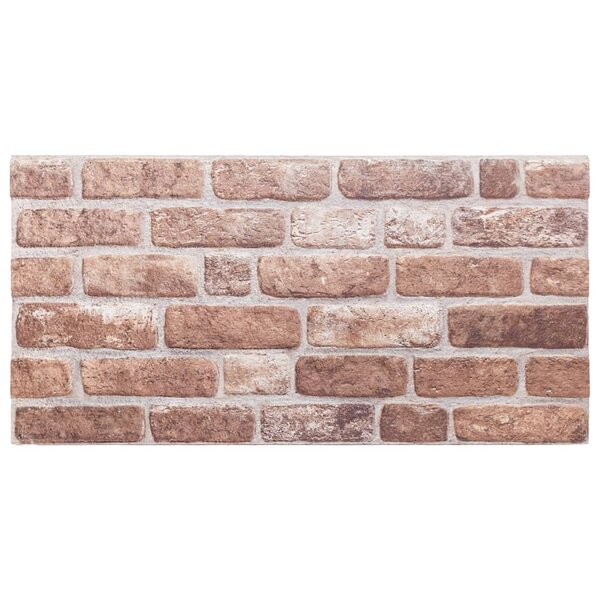 vidaXL Panneaux muraux 3D 10 Pièces marron 100x50 cm EPS