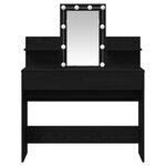 vidaXL Coiffeuse Chêne noir 100 x 40 x 130 cm Bois d'ingénierie