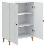 vidaXL Buffet Blanc 66 x 34 5 x 90 cm Bois d'ingénierie