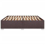 vidaXL Cadre de lit sans matelas marron foncé 180x200 cm tissu