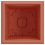 vidaXL Pot de Fleurs Carré 6 Pièces Rouge brique 20 x 20 x 16 cm