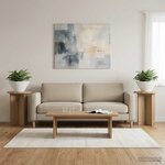 vidaXL Support de Plante 2 pièces Chêne artisanal Ø29 5 x 40 cm