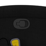vidaXL Fauteuil de massage inclinable noir tissu