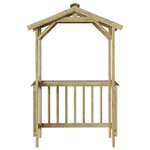 vidaXL Abri pour barbecue Marron 133.5 x 63 x 200 cm Pin imprégné