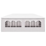 vidaXL Tente de réception 3 x 6 m Blanc
