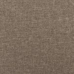 vidaXL Sommier à lattes de lit avec matelas taupe 120x190 cm tissu