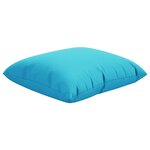 vidaXL Coussins Éparpillés Uni 4 Pièces Turquoise 50 x 50 cm